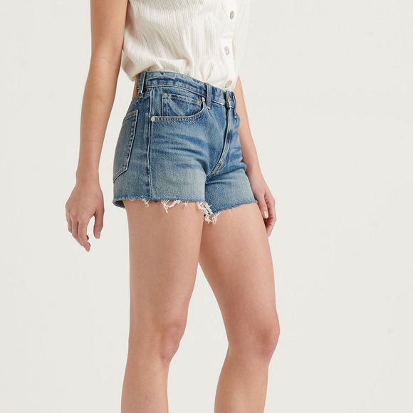 Lucky Brand Mid Rise Cut Off Jean Shorts NEW - Picture 4 of 7